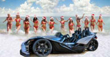 Free download Christmas Babes On Beach With Quicksilverss free photo or picture to be edited with GIMP online image editor