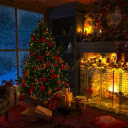 Christmas Cabin Live Wallpaper  screen for extension Chrome web store in OffiDocs Chromium