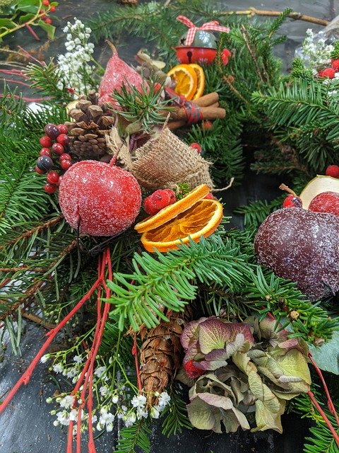 Descarga gratuita Christmas Candied Fruit Frosted - foto o imagen gratis para editar con el editor de imágenes en línea GIMP