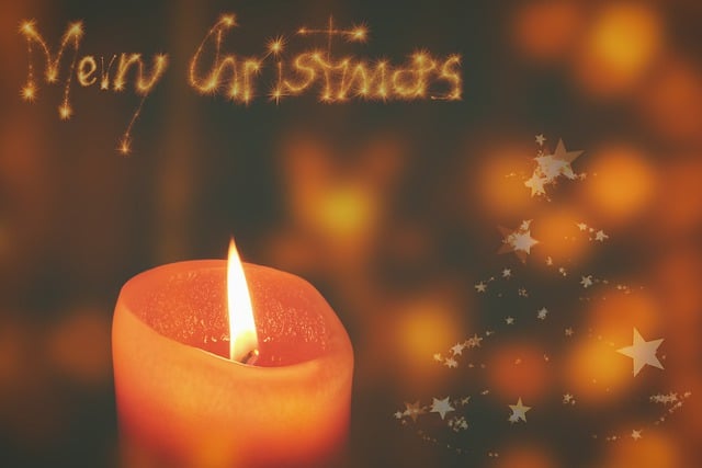 Free download christmas candlelight greeting card free picture to be edited with GIMP free online image editor