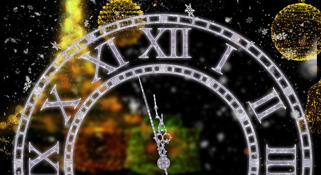 Free download Christmas Clock Colorful -  free illustration to be edited with GIMP free online image editor