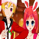 Christmas Friends Dress Up  screen for extension Chrome web store in OffiDocs Chromium