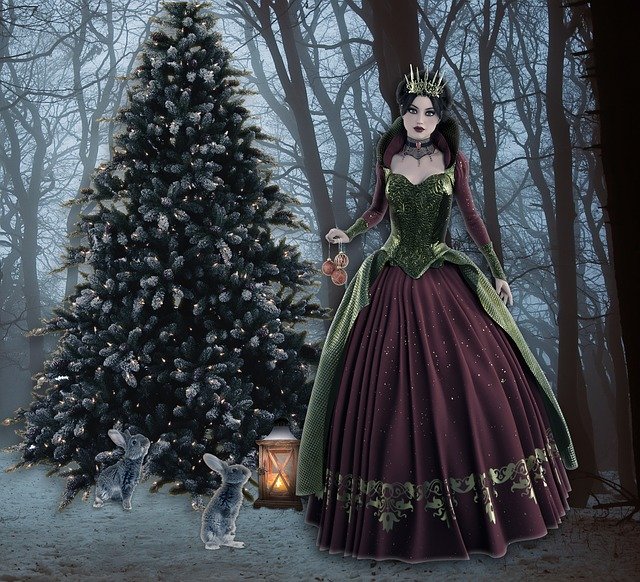 Free download Christmas Landscape Pine -  free illustration to be edited with GIMP free online image editor