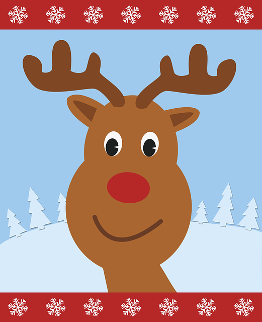 Бесплатно скачать Рождество Рудольф Олень Веселый - Бесплатная векторная графика на Pixabay бесплатная иллюстрация для редактирования в GIMP бесплатный онлайн-редактор изображений