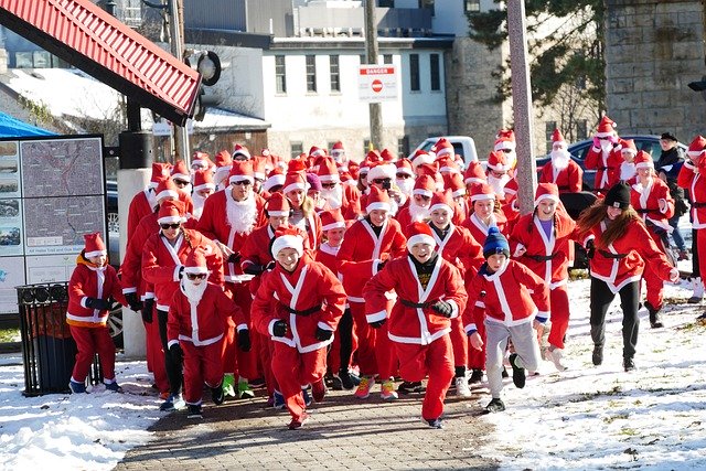 Template Photo Christmas Santa Run Fundraising -  for OffiDocs