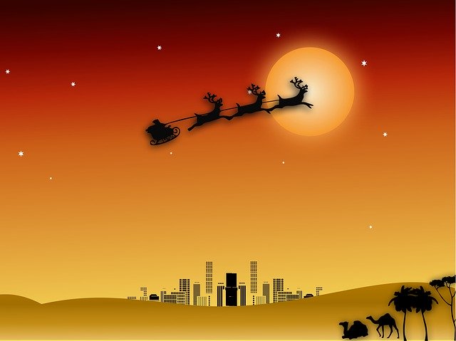 Free download Christmas Santa Snow -  free illustration to be edited with GIMP free online image editor