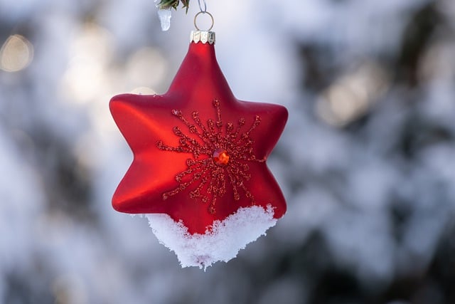 Free download christmas star red ornament free picture to be edited with GIMP free online image editor