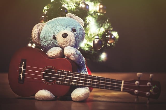 Free download christmas teddy bear ukulele free picture to be edited with GIMP free online image editor