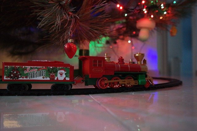 Free download Christmas Toy Train free photo template to be edited with GIMP online image editor