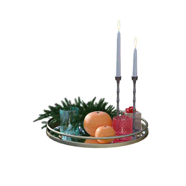Free download Christmas Tray Oranges Present -  free illustration to be edited with GIMP free online image editor