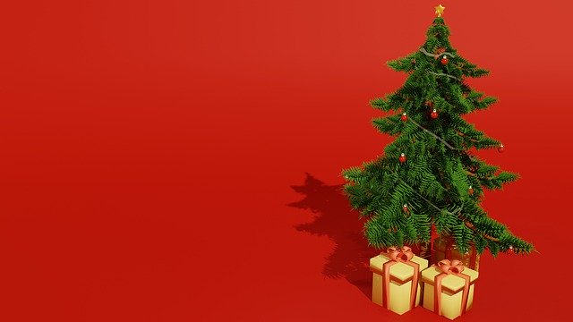 Free download Christmas Tree Gifts -  free illustration to be edited with GIMP free online image editor