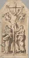 Free download Christ on the Cross Between Mary and Saint John free photo or picture to be edited with GIMP online image editor