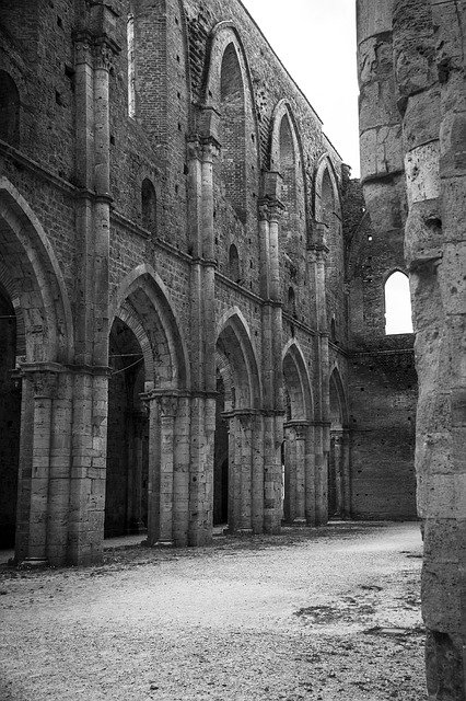 Gratis download Church Cathedral Ruin Black - gratis foto of afbeelding om te bewerken met GIMP online afbeeldingseditor
