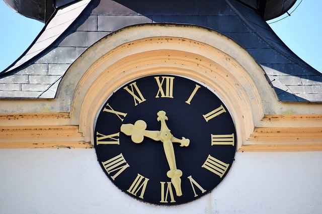 Free download Church Clock Time Old -  free photo or picture to be edited with GIMP online image editor