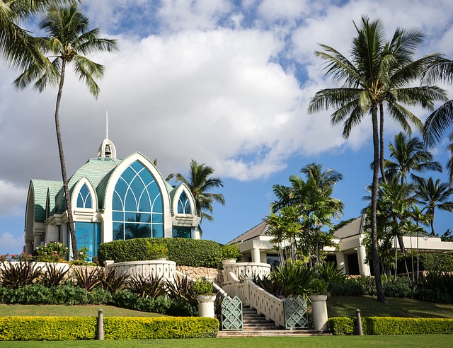 Bezpłatne pobieranie kościoła hawaje oahu ko olina darmowe zdjęcie do edycji za pomocą bezpłatnego internetowego edytora obrazów GIMP