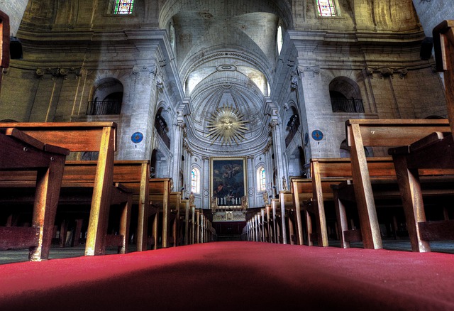 Free download church interior hdr uzes france free picture to be edited with GIMP free online image editor