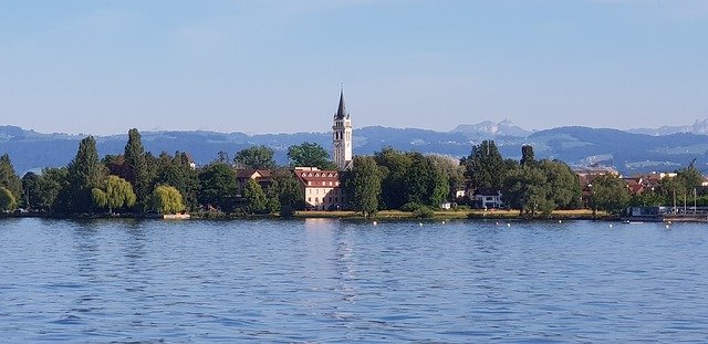 Free picture Church Landscape Lake Constance -  to be edited by GIMP free image editor by OffiDocs