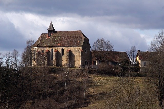 Free download Church Landscape Sky -  free photo or picture to be edited with GIMP online image editor
