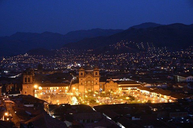 Free download Church Night Cusco -  free photo or picture to be edited with GIMP online image editor