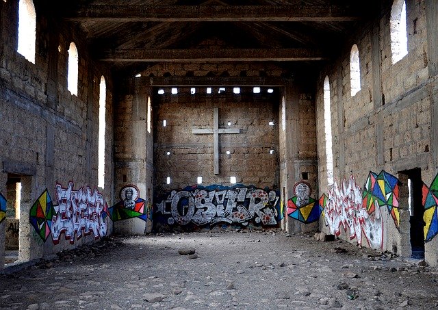 Free download Church Old Abandoned -  free photo or picture to be edited with GIMP online image editor