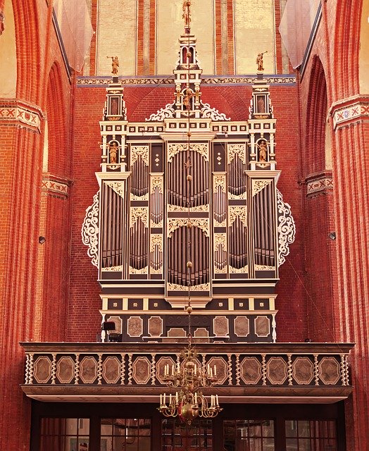 Free download Church Organ Gold Leaf Ornately -  free photo or picture to be edited with GIMP online image editor