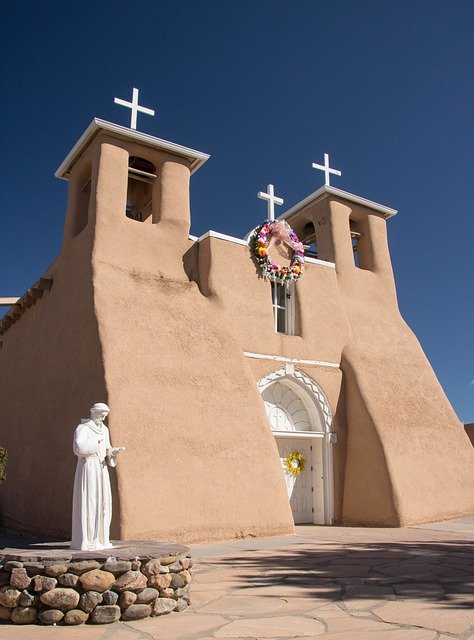 Template Photo Church Pueblo Vintage -  for OffiDocs