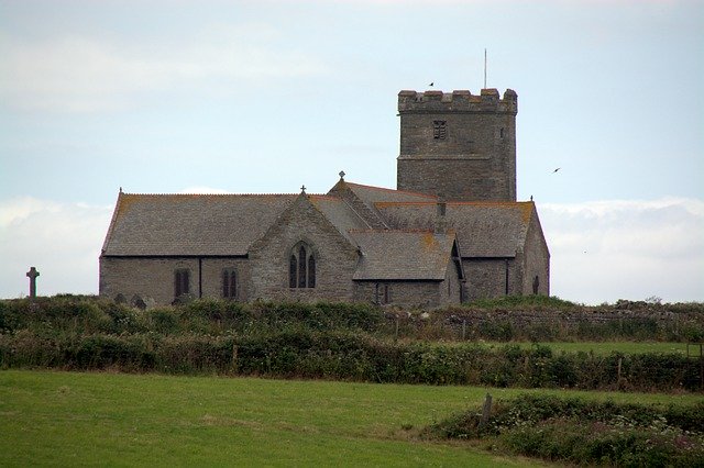 Bezpłatne pobieranie Church Tintagel Cornwall - bezpłatne zdjęcie lub obraz do edycji za pomocą internetowego edytora obrazów GIMP