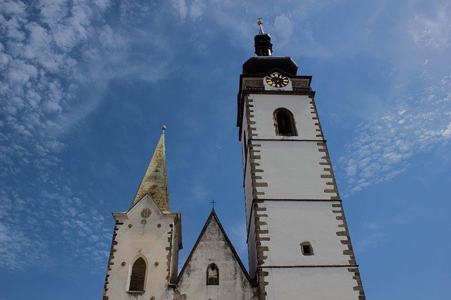 Безкоштовно завантажте Church Tower Heaven — безкоштовну фотографію чи зображення для редагування за допомогою онлайн-редактора зображень GIMP