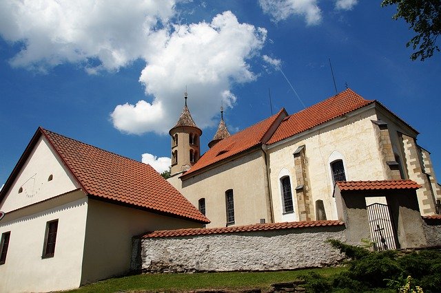 Free download Church Tower Rectory -  free photo or picture to be edited with GIMP online image editor