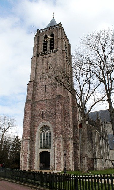 Gratis download Church Tower Tholen - gratis foto of afbeelding om te bewerken met GIMP online afbeeldingseditor