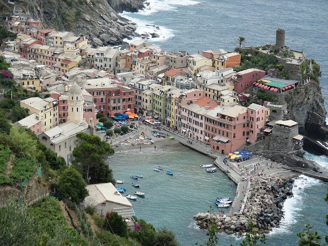 Unduh gratis Cinque Terra Italy Architecture - foto atau gambar gratis untuk diedit dengan editor gambar online GIMP