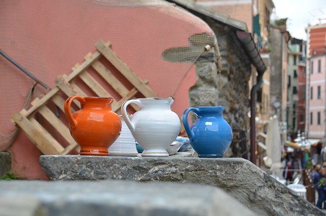 Free download Cinque Terre Vases Pots -  free photo or picture to be edited with GIMP online image editor