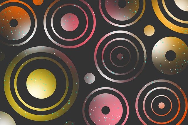 Free download Circles Pinks Yellows -  free illustration to be edited with GIMP free online image editor