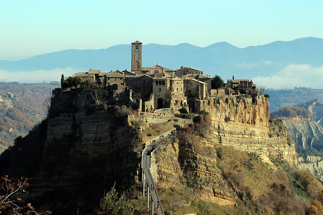 Free download citadel dying city mountains fog free picture to be edited with GIMP free online image editor