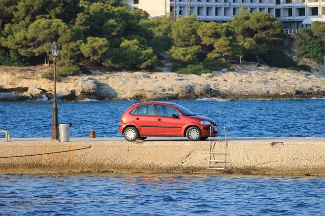Free download Citroen Sea Car -  free photo or picture to be edited with GIMP online image editor