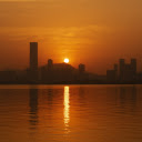 City and sunset  screen for extension Chrome web store in OffiDocs Chromium
