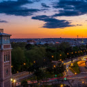 City at the end of the day  screen for extension Chrome web store in OffiDocs Chromium
