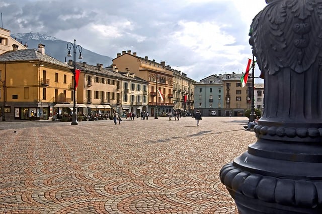 Free download city city square aosta italy free picture to be edited with GIMP free online image editor