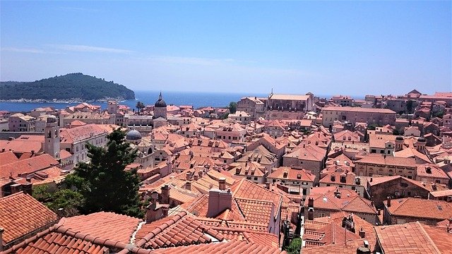 Vorlage Foto Stadt Kroatien Dubrovnik - für OffiDocs
