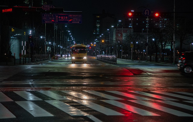 Free download city eve night road reflection free picture to be edited with GIMP free online image editor