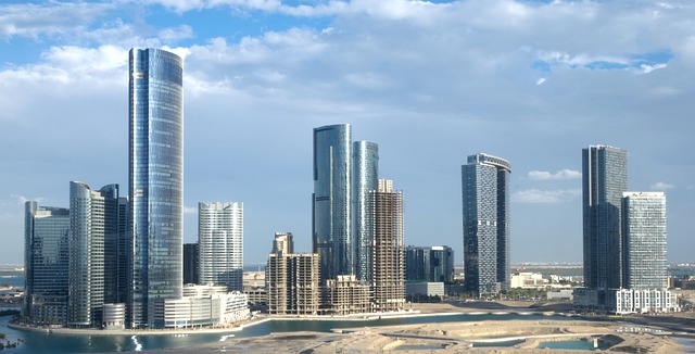 Free download city skyline al reem island free picture to be edited with GIMP free online image editor