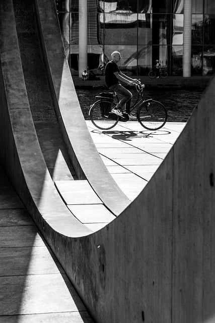 Free download city urban bicycle concrete road free picture to be edited with GIMP free online image editor