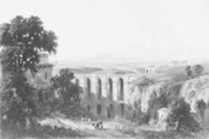 Free download Civita Castellana and Mount Soracte, 1852 free photo or picture to be edited with GIMP online image editor