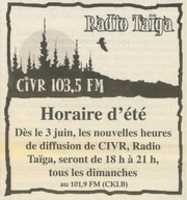 Free download CIVR CKLB Horaire Dete 101,9 FM free photo or picture to be edited with GIMP online image editor
