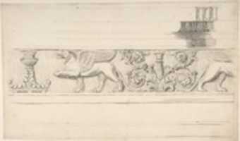 Free download Classical Frieze with Griffins and Candleabra, and Molding Details free photo or picture to be edited with GIMP online image editor