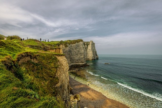 دانلود رایگان Cliff Normandy France - عکس یا تصویر رایگان برای ویرایش با ویرایشگر تصویر آنلاین GIMP