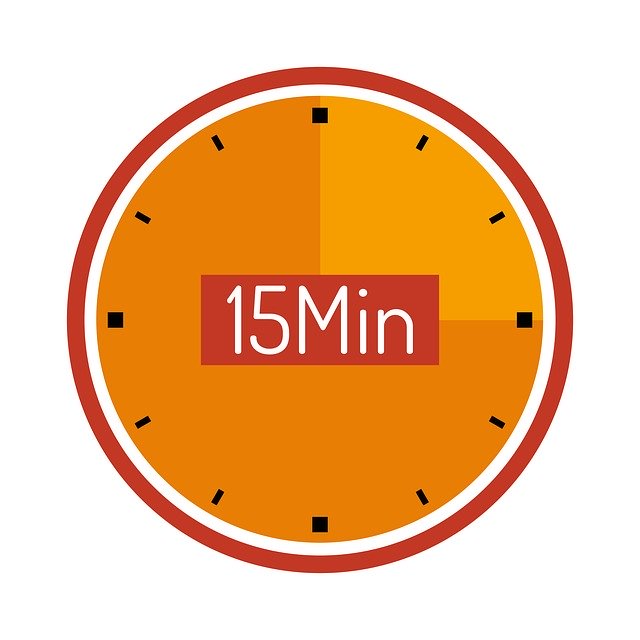 Free download Clock 15 Min Wait -  free illustration to be edited with GIMP free online image editor