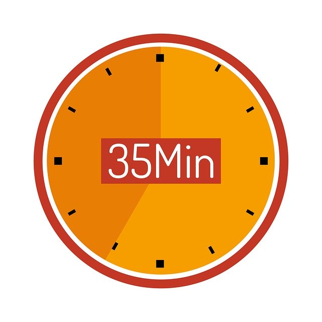 Free download Clock 35 Min Wait -  free illustration to be edited with GIMP free online image editor