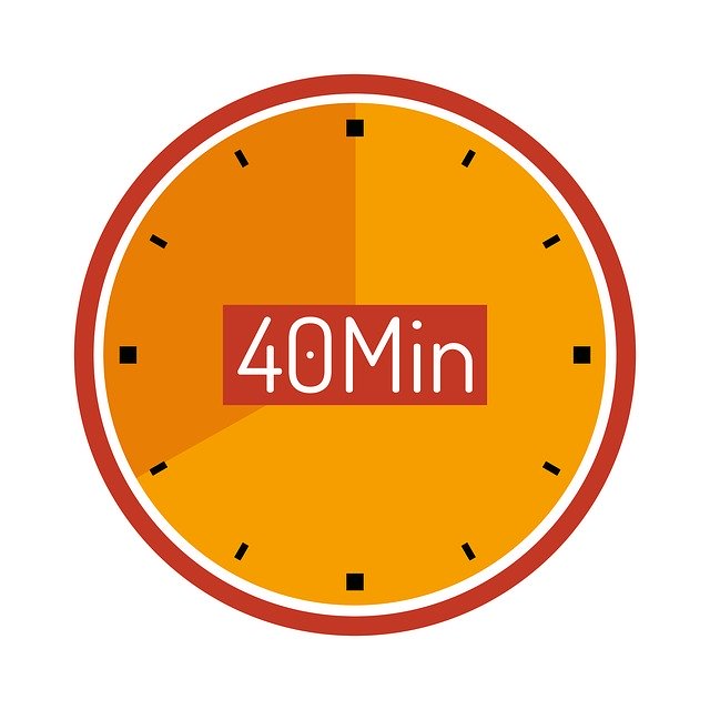 Free download Clock 40 Min Wait -  free illustration to be edited with GIMP free online image editor