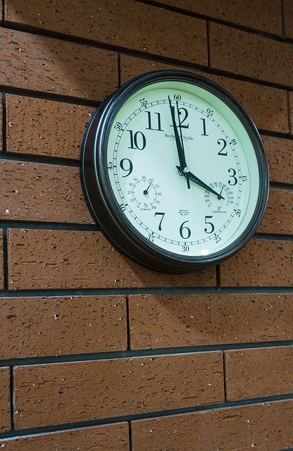 Free download Clock Brick Wall Time -  free photo or picture to be edited with GIMP online image editor